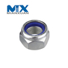 DIN985 Tuerca de inserción de nailon hexagonal Tuerca autoblocante DIN 985 Acero al carbono 4,8 8,8 10,9 12,9 M12 M14 M16 M20 Geomet en escamas de zinc Dacrome Ruspert