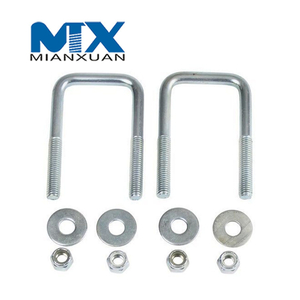Inoxidable A2 A4 304 316 A2-70 A4-80 Sujetador de perno en U con tuerca hexagonal DIN3570 M24 M30 M36 M42 M48