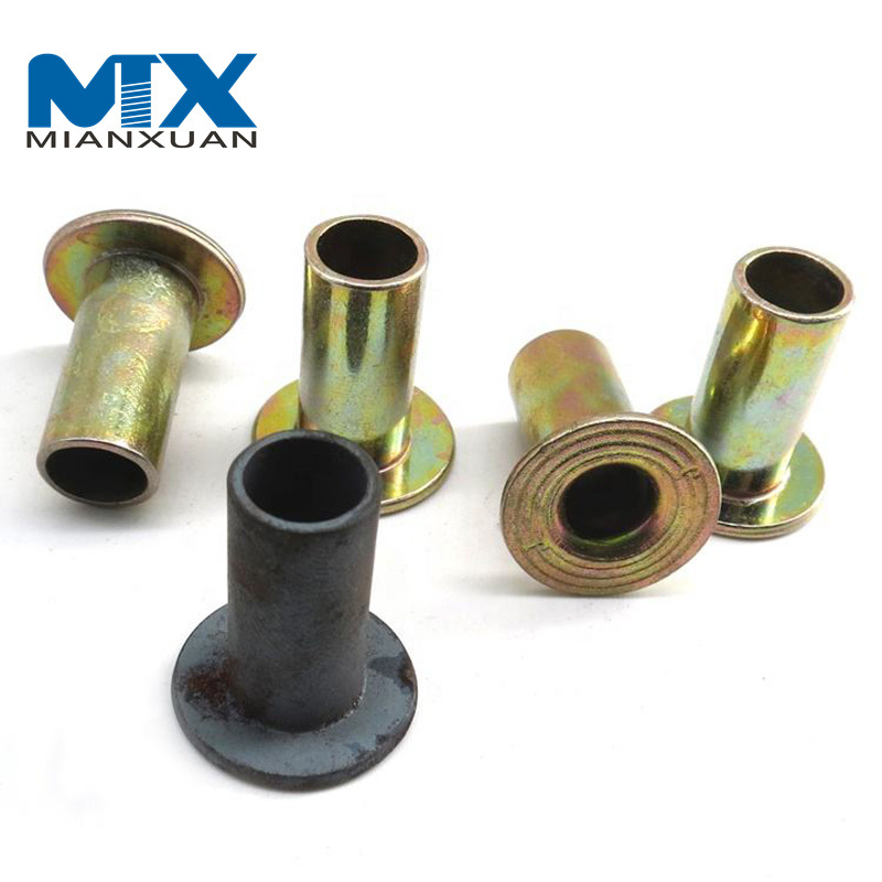 Tubo de remache hueco/tubular de aleación de material de latón personalizado tipo DIN7338