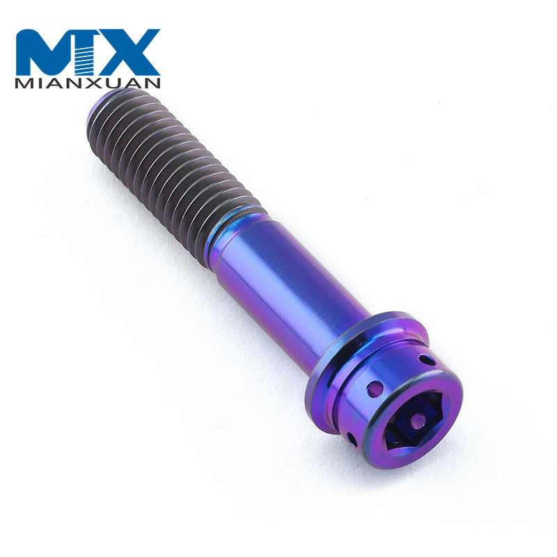 Tornillo de cabeza hexagonal de titanio con tornillo cónico de titanio DIN912 Baoji Engin