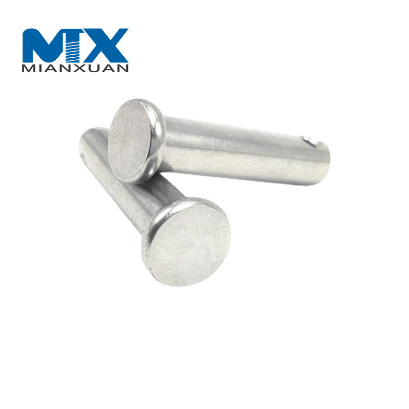 DIN1444 Acero inoxidable 304 316 3 mm 4 mm 5 mm DIN1444 Pasador de horquilla con orificio
