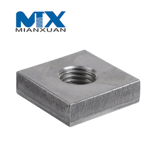 Acero al carbono 4.8 8.8 10.9 12.9 Tuerca cuadrada de acero dulce DIN 562 557 Tuerca cuadrada DIN557 DIN562 M24 M30 M36 M42 M48 Zinc Negro Llano Galvanizado