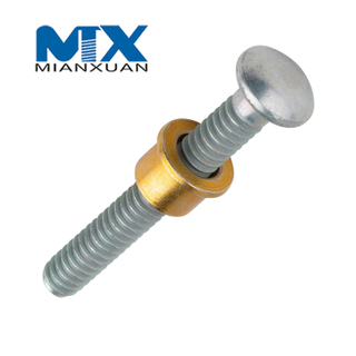 Perno Huck de cabeza de botón de acero inoxidable galvanizado con collar