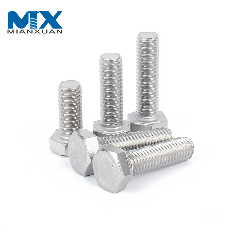 Pernos Pernos de alta resistencia ASME/ANSI B 18.2.1 ASTM A325 A193 B8 1/2'' 2'' Pernos hexagonales pesados ​​de acero inoxidable