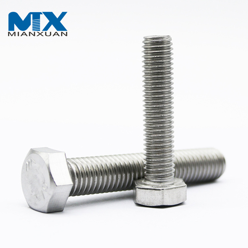 Pernos Pernos de alta resistencia ASME/ANSI B 18.2.1 ASTM A325 A193 B8 1/2'' 2'' Pernos hexagonales pesados ​​de acero inoxidable