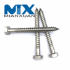 Tornillo para madera Cabeza hexagonal de acero al carbono galvanizado
