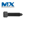 Tornillo de fijación con punta de perro completa y cabeza hexagonal