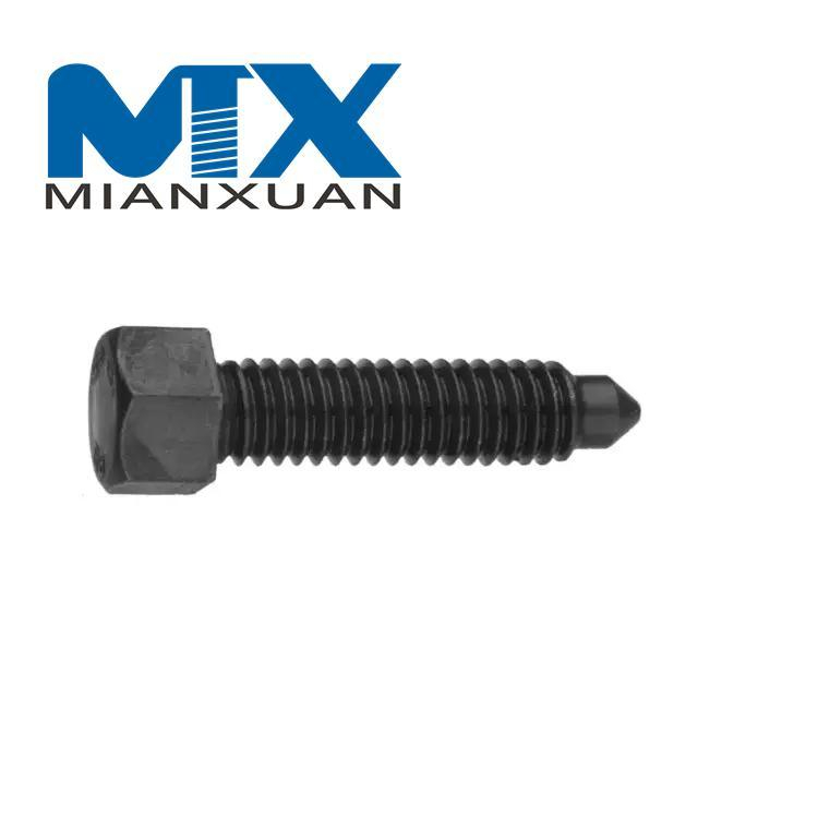 Tornillo de fijación con punta de perro completa y cabeza hexagonal