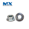 Brida de tuerca de seguridad hexagonal GB1587 con moleteado sin moleteado
