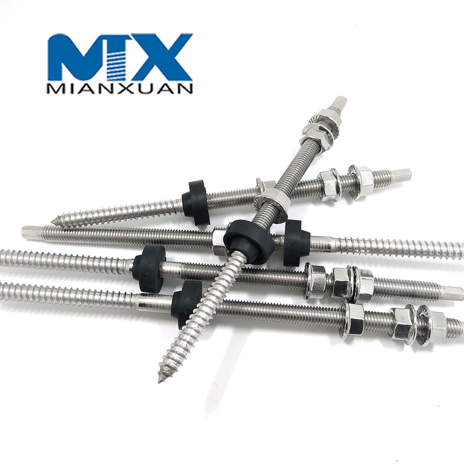 Perno de suspensión Rosca Fabricante de suspensión Tornillo Acero inoxidable A2-70 Doble