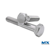 Pernos hexagonales de acero inoxidable con rosca parcial