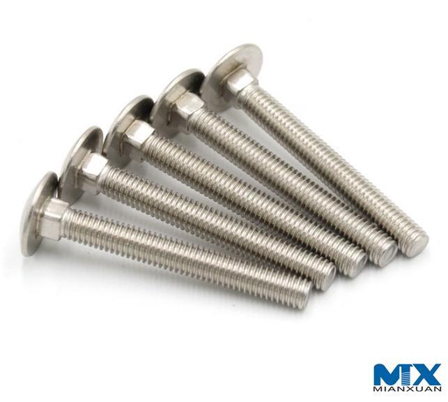 Pernos de carro de acero inoxidable/pernos de cuello cuadrado