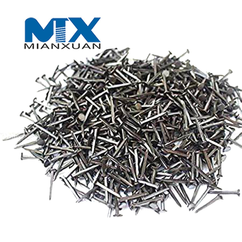 Tachuelas de acero de 1 pulgada / Clavo de cuerpo cuadrado de cabeza plana / Corte a mano azul