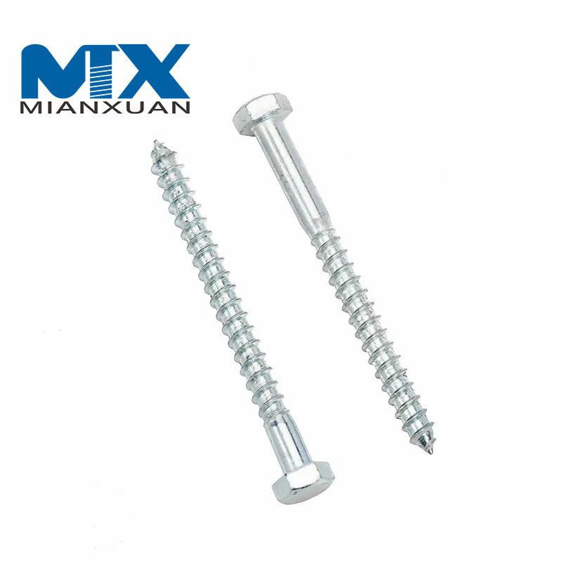Tornillo de cabeza hexagonal DIN571 Tornillo para madera