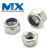 Fabricantes chinos Acero al carbono SS304 Inserto de nailon Tuerca de seguridad hexagonal DIN985