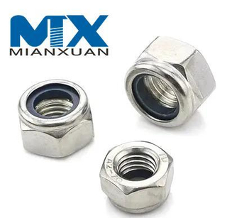 Fabricantes chinos Acero al carbono SS304 Inserto de nailon Tuerca de seguridad hexagonal DIN985