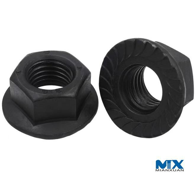Tuercas hexagonales con brida para automóvil