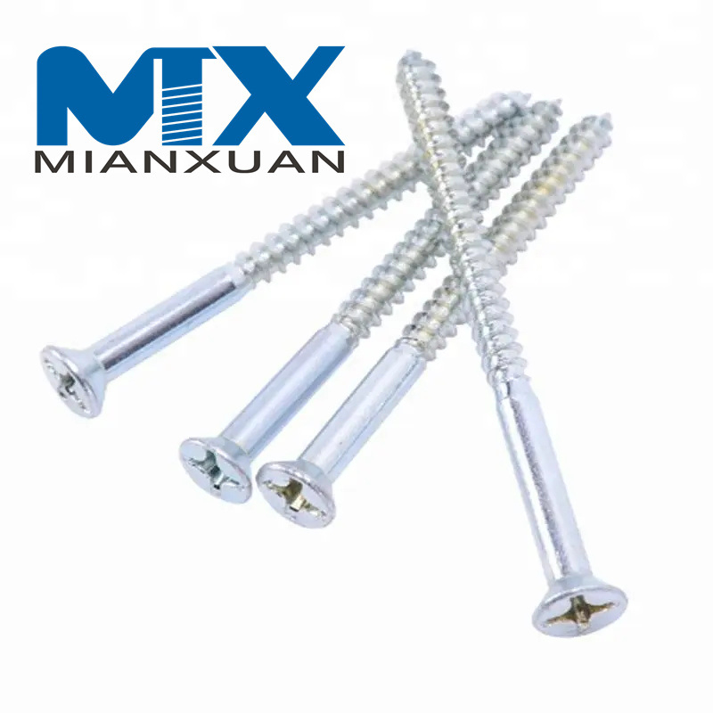 Tornillo para madera de cabeza plana Phillips de acero inoxidable con bestseller de fábrica