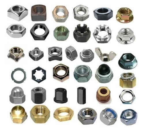 Tuercas hexagonales de acero al carbono con inserto de nailon para bloqueo