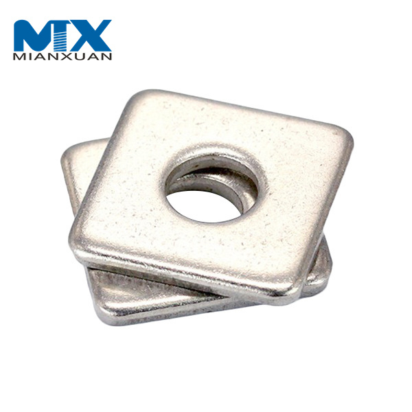 DIN436 Acero inoxidable 316 Arandela plana cuadrada Arandela de pared LED Tuerca Perno y arandela