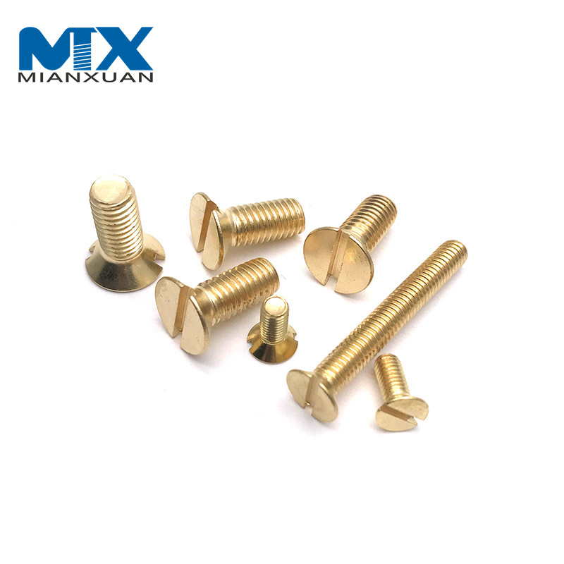 Tornillos de máquina con cabeza avellanada ranurada DIN963