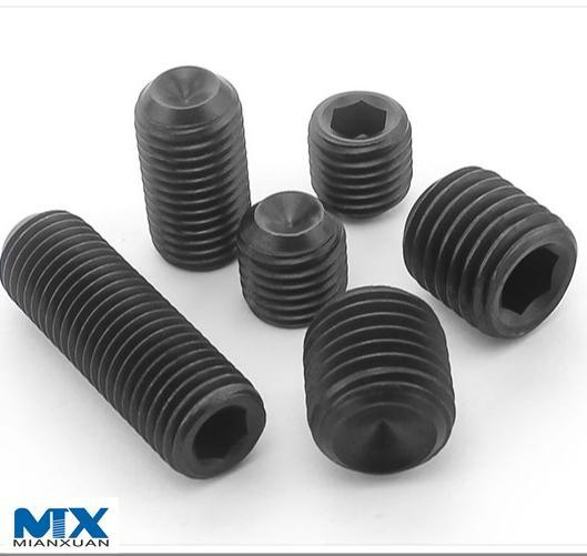 Tornillos de fijación hexagonales con punta de copa