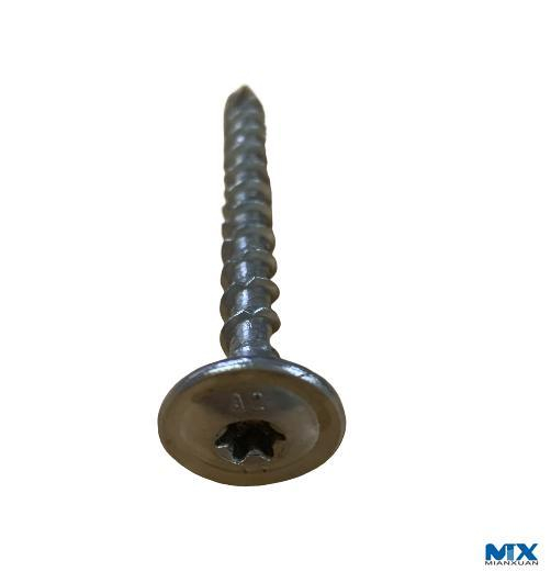 Tornillos para madera de acero inoxidable con cabeza de oblea para perfiles solares