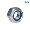 Tuercas hexagonales gruesas de acero inoxidable con inserto de nailon