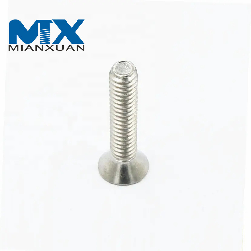 Perno de tornillo de máquina de cabeza plana con cabeza Phillips empotrada en cruz Csk