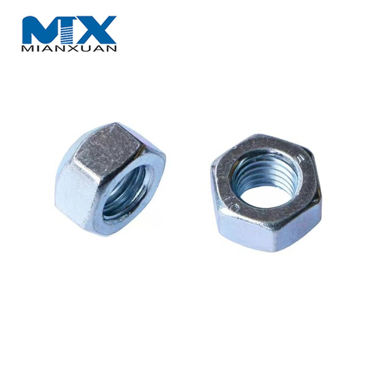 Tuerca de seguridad totalmente metálica de acero al carbono DIN980V Fabricante estándar Galvanizado negro