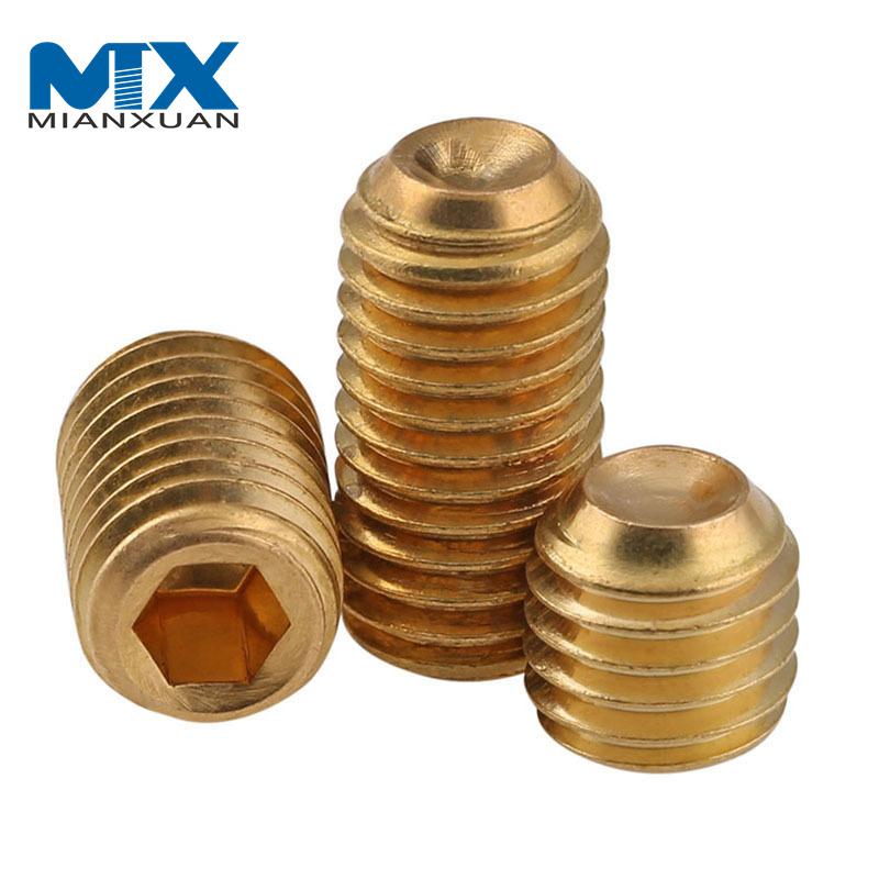 Tornillo sin cabeza del zócalo del hexágono del tornillo de los pernos del enchufe de la tapa del extremo del acero al carbono DIN916