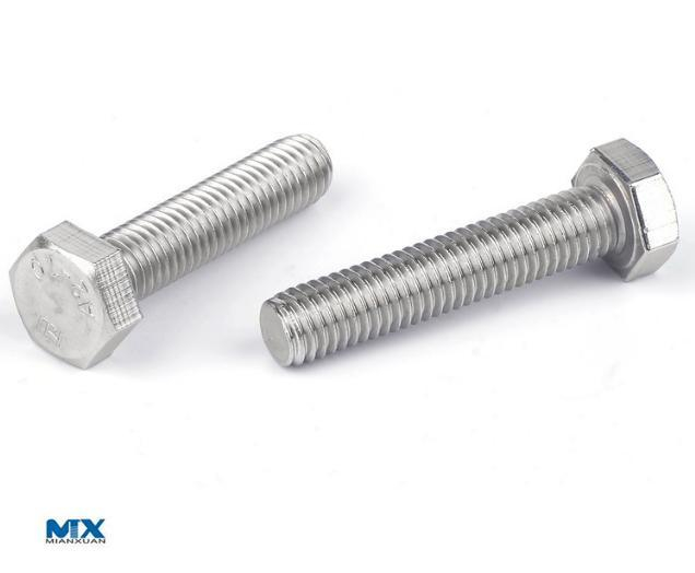Pernos finos hexagonales Rosca fina