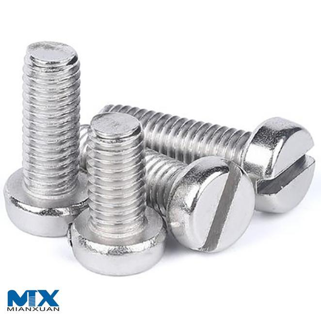 Tornillos con cabeza tipo queso ranurada—Producto Grado a