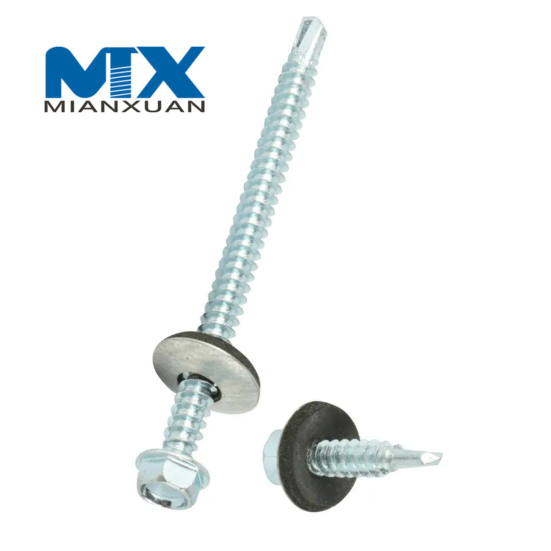 Tornillo Tek de tamaño completo con cabeza hexagonal DIN7504K