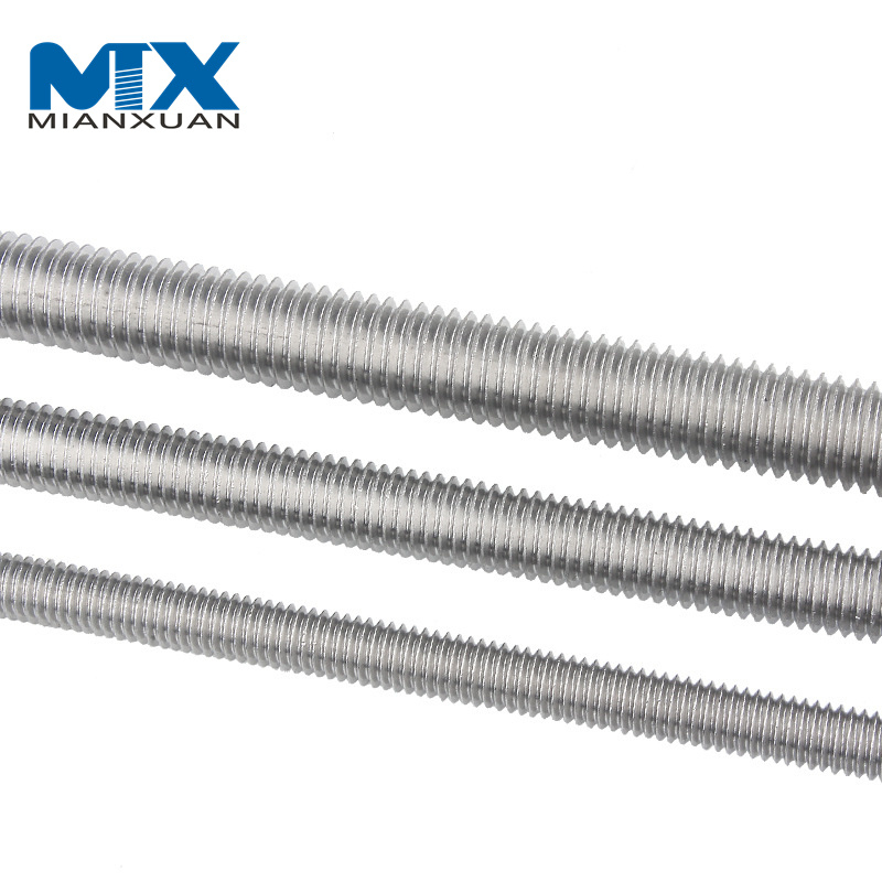 M14*2*3000mm 4,8 8,8 10,9 Barra roscada completa de acero inoxidable SS304 DIN975 varillas de rosca
