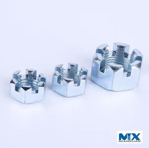 Tuercas pesadas ranuradas hexagonales Serie en pulgadas