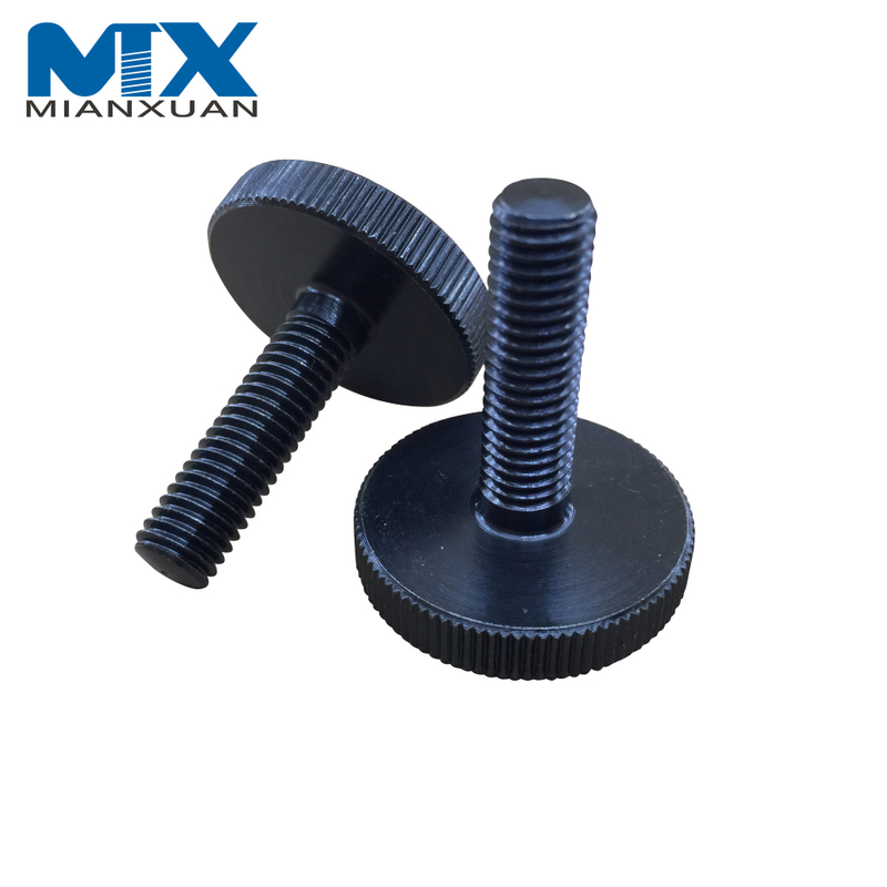 DIN653 SS304 Tornillos de pulgar finos moleteados Tornillo de rosca completa