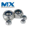 Tuercas de seguridad con inserción de nailon hexagonal de acero inoxidable