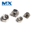 Tuerca Kep Tuerca K Cabeza hexagonal Acero inoxidable Fabricante estándar A2 A4 18-8