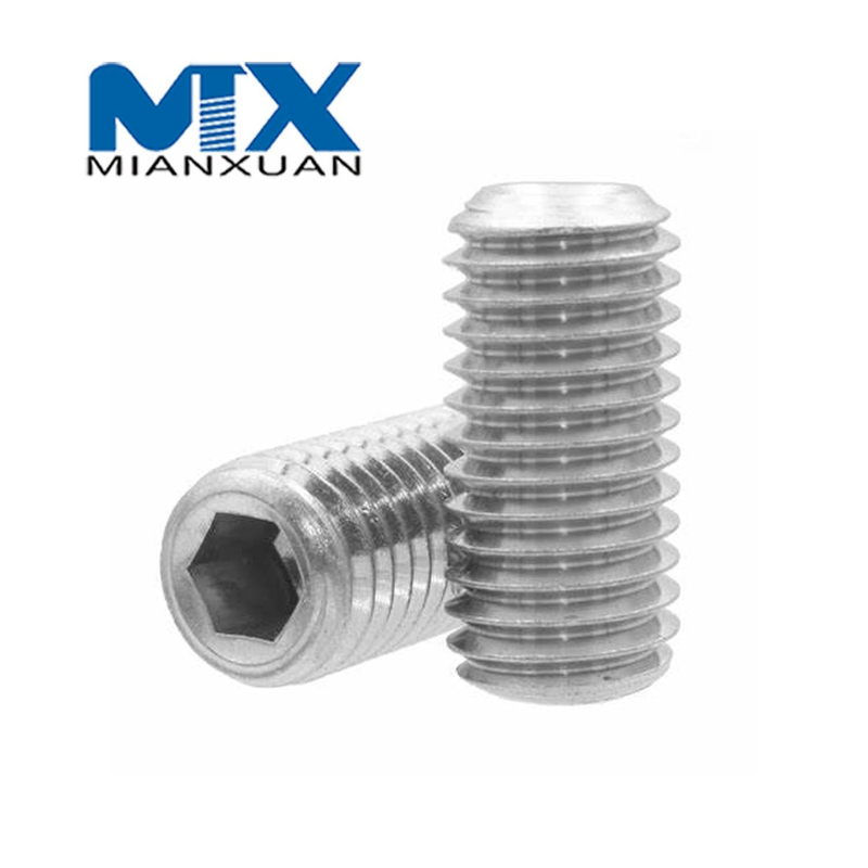 Fabricante estándar de acero inoxidable del perno de fijación del tornillo DIN916 A2 A4 18-8