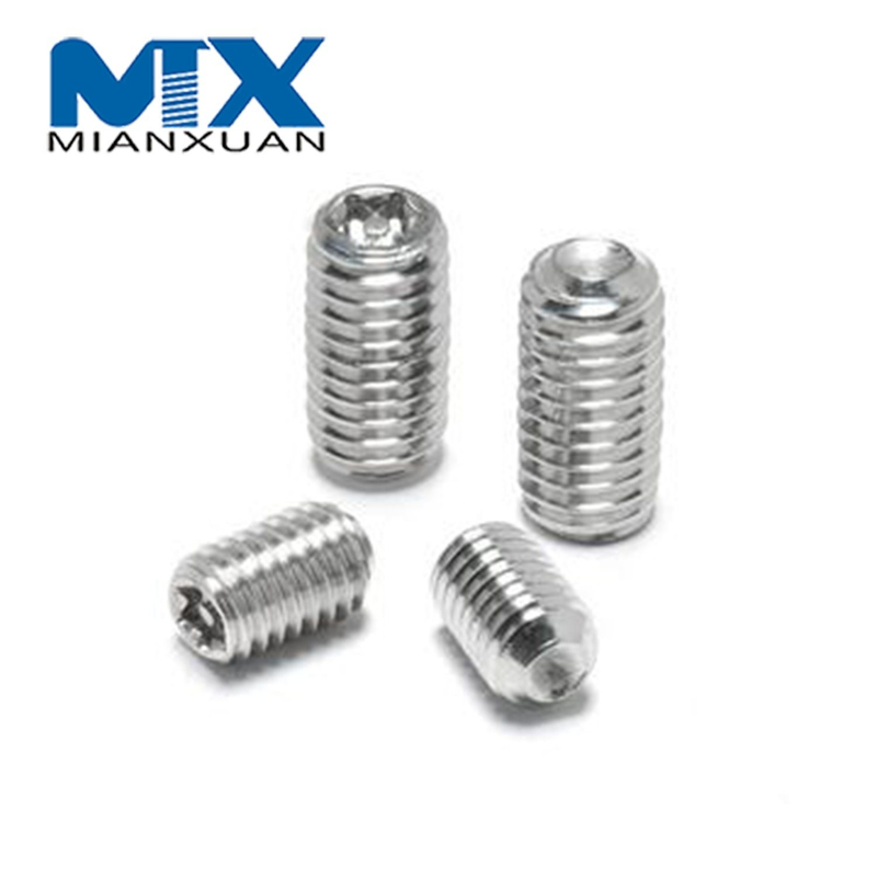 Fabricante estándar de acero inoxidable del perno de fijación del tornillo DIN916 A2 A4 18-8