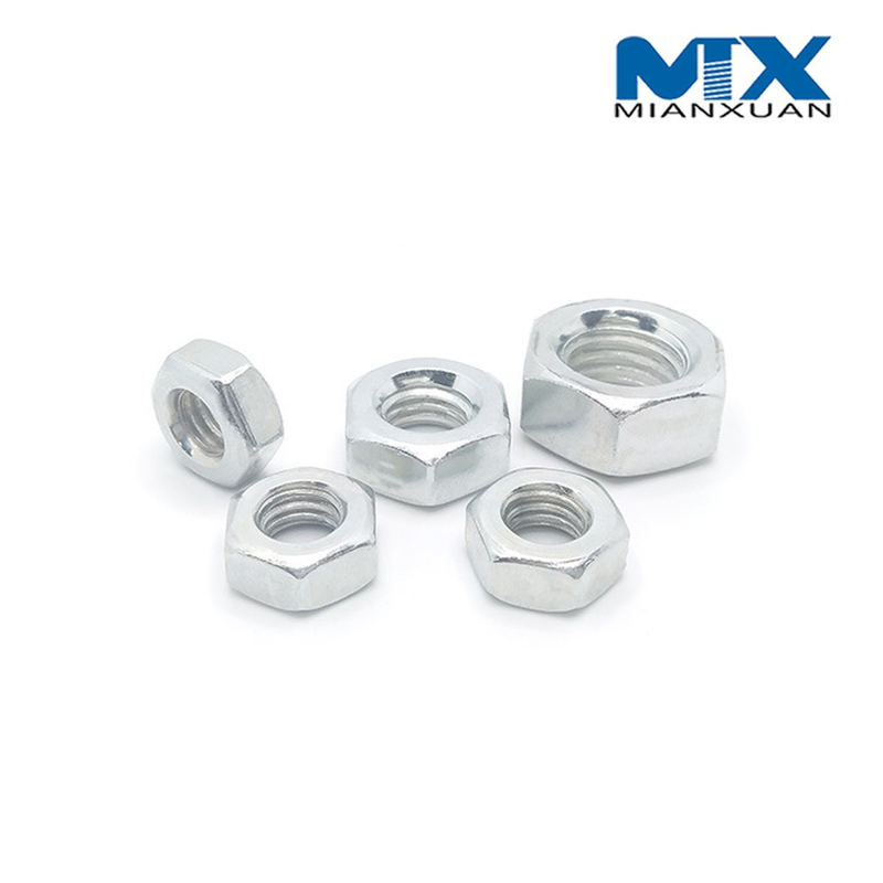 ANSI ASME Tuerca hexagonal Acero al carbono Fabricante estándar Zinc negro