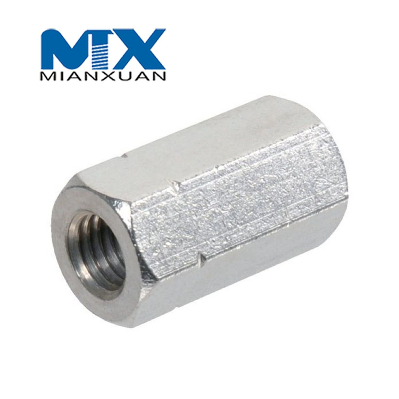 DIN6334 Tuerca hexagonal Acero al carbono Fabricante estándar Zinc negro
