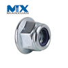 Brida de tuerca de seguridad hexagonal DIN6923 con moleteado sin moleteado