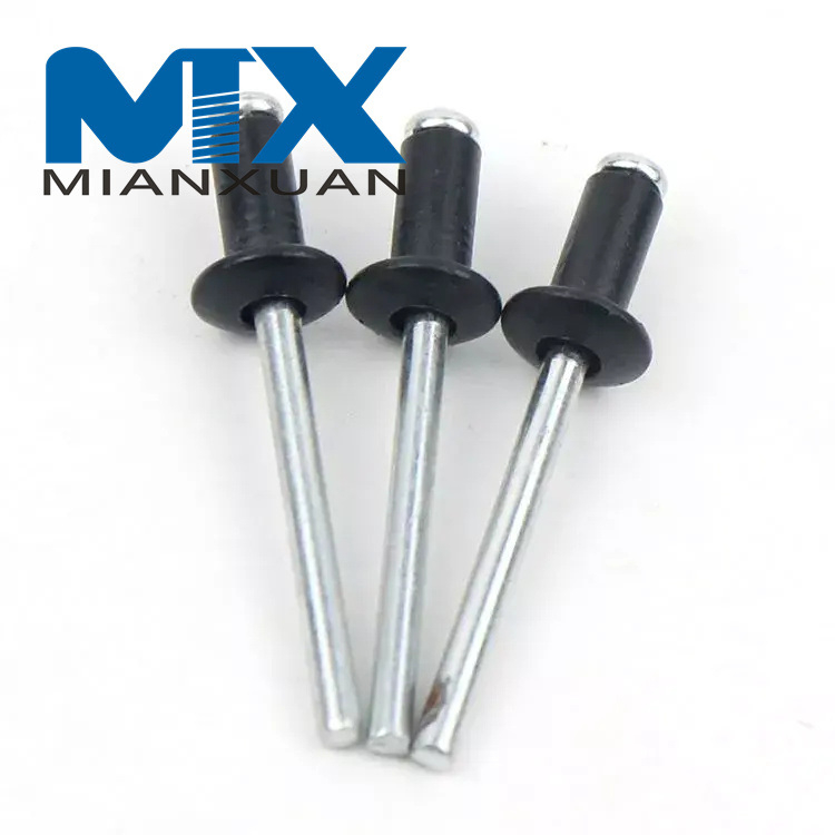 Clavo de botón tipo abierto Mandril de acero Remache ciego pop de aluminio