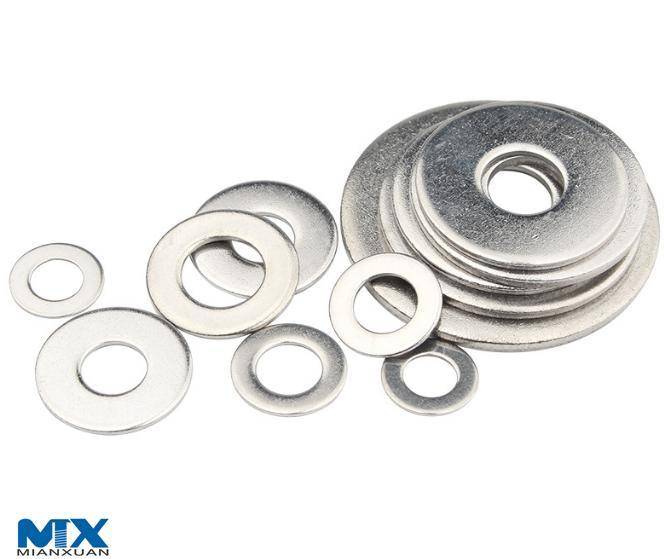 Arandelas planas de acero inoxidable para pernos