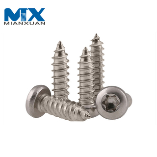 Tornillo autorroscante de cola puntiaguda antirrobo de seguridad con ranura Torx avellanada especial
