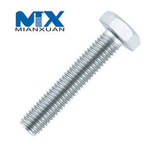Inoxidable A2 A4 304 316 A2-70 A2-80 Perno hexagonal ISO4017 Perno hexagonal 4017 M24 M30 M36 M42 M48