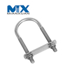 Acero al carbono 4,8 8,8 10,9 12,9 Sujetador de perno en U de acero dulce con tuerca hexagonal DIN3570 M12 M14 M16 M20 Galvanizado liso negro de zinc