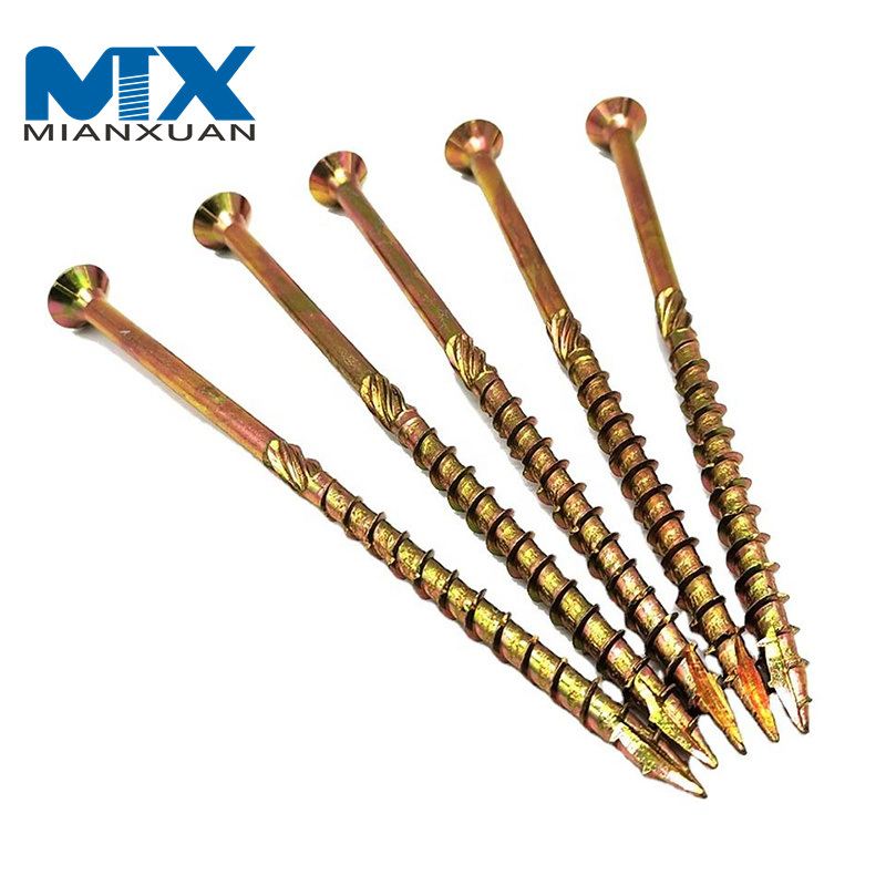 Tornillos para aglomerado con accionamiento Torx de cabeza avellanada y 6 puntas